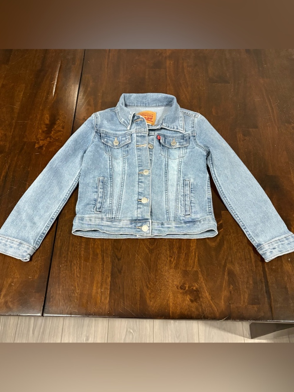 Levi's Trucker Denim Jean Jacket Kids/Girls Size S (6/7)